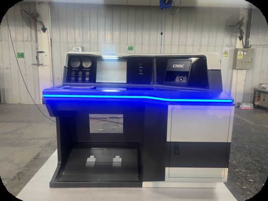 Efficiënte rangeerlocomotiefbestuurders controlekamer