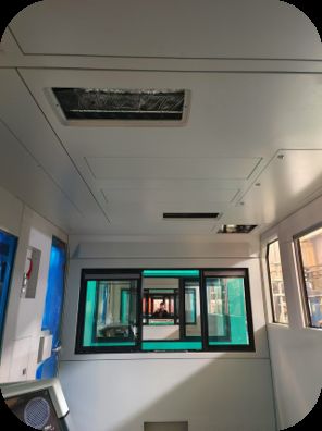 Efficiënte rangeerlocomotiefbestuurders controlekamer